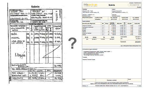 kézi számla vagy gépi számla?